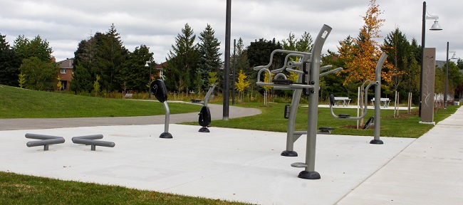 David Hamilton Park outdoor exercise equipment