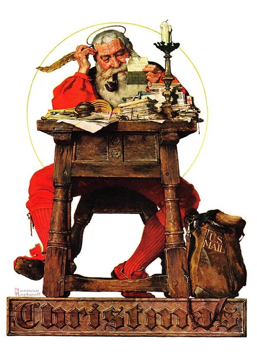 Christmas card - Norman Rockwell