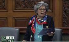 MPP Daisy Wai, speaking in  Ontario parliament